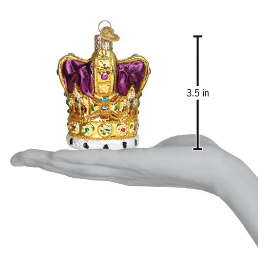 King's Crown Ornament, 3.5" - Image 5