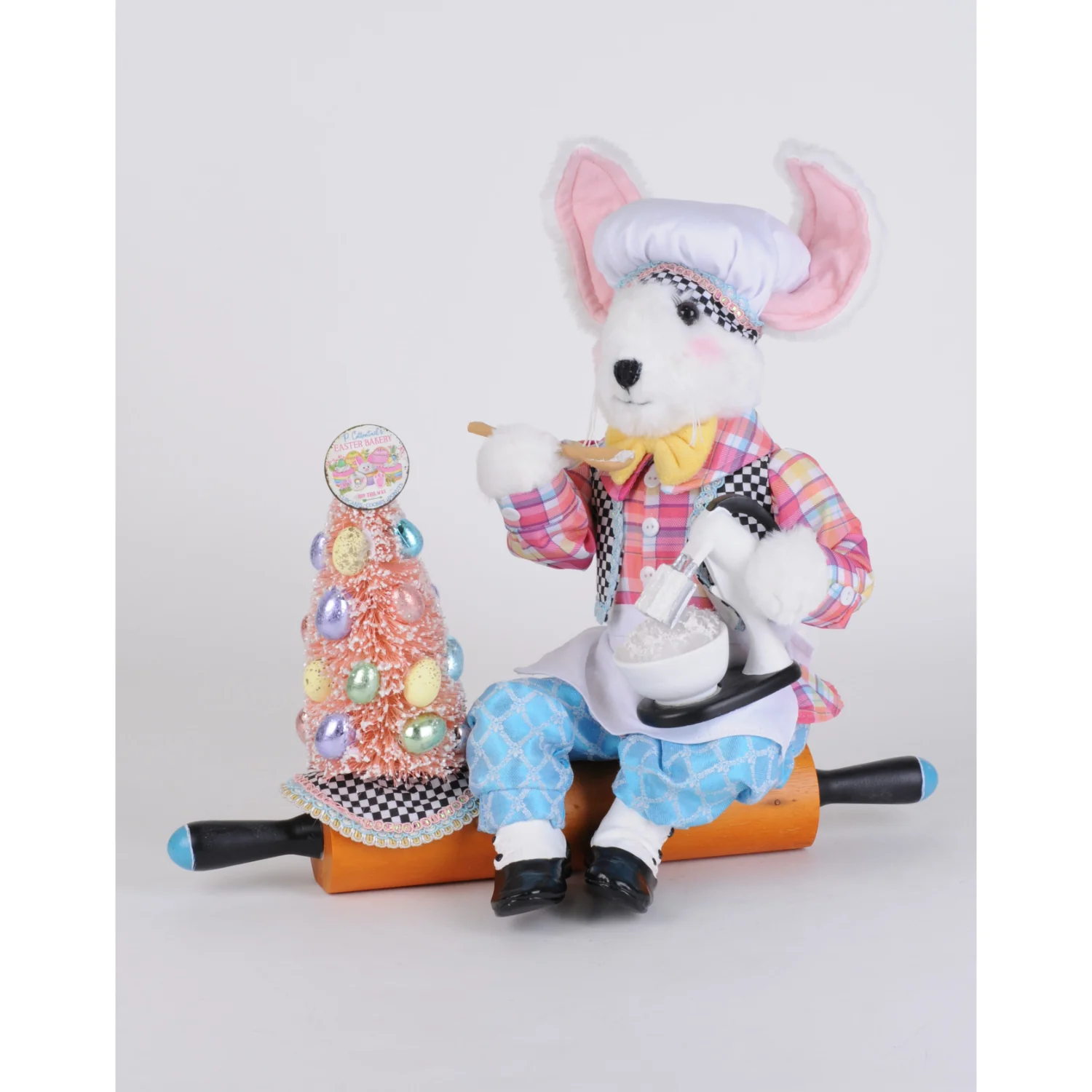 Kitchen Bunny on Rolling Pin, 17"