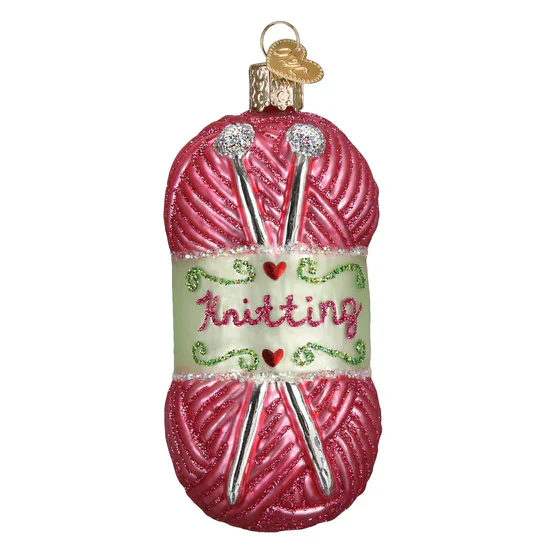 Knitting Yarn Ornament, 3.75" - Image 2