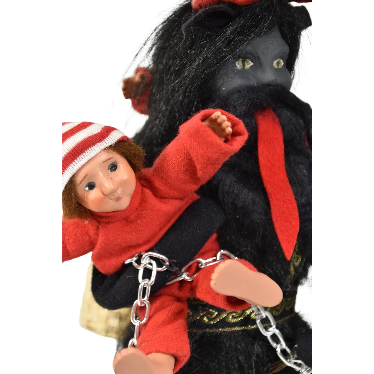 Krampus with Children Caroler Figurine, 13" - Image 2