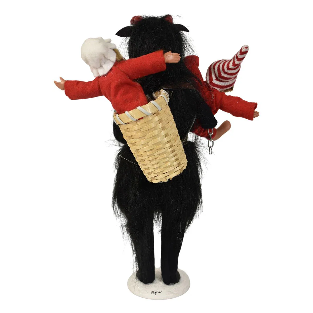 Krampus with Children Caroler Figurine, 13" - Image 5