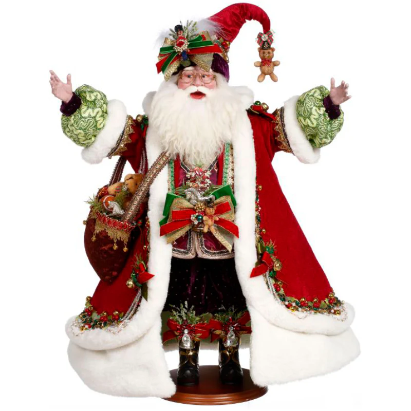 Kris Kringle Santa Large Figurine, 25"