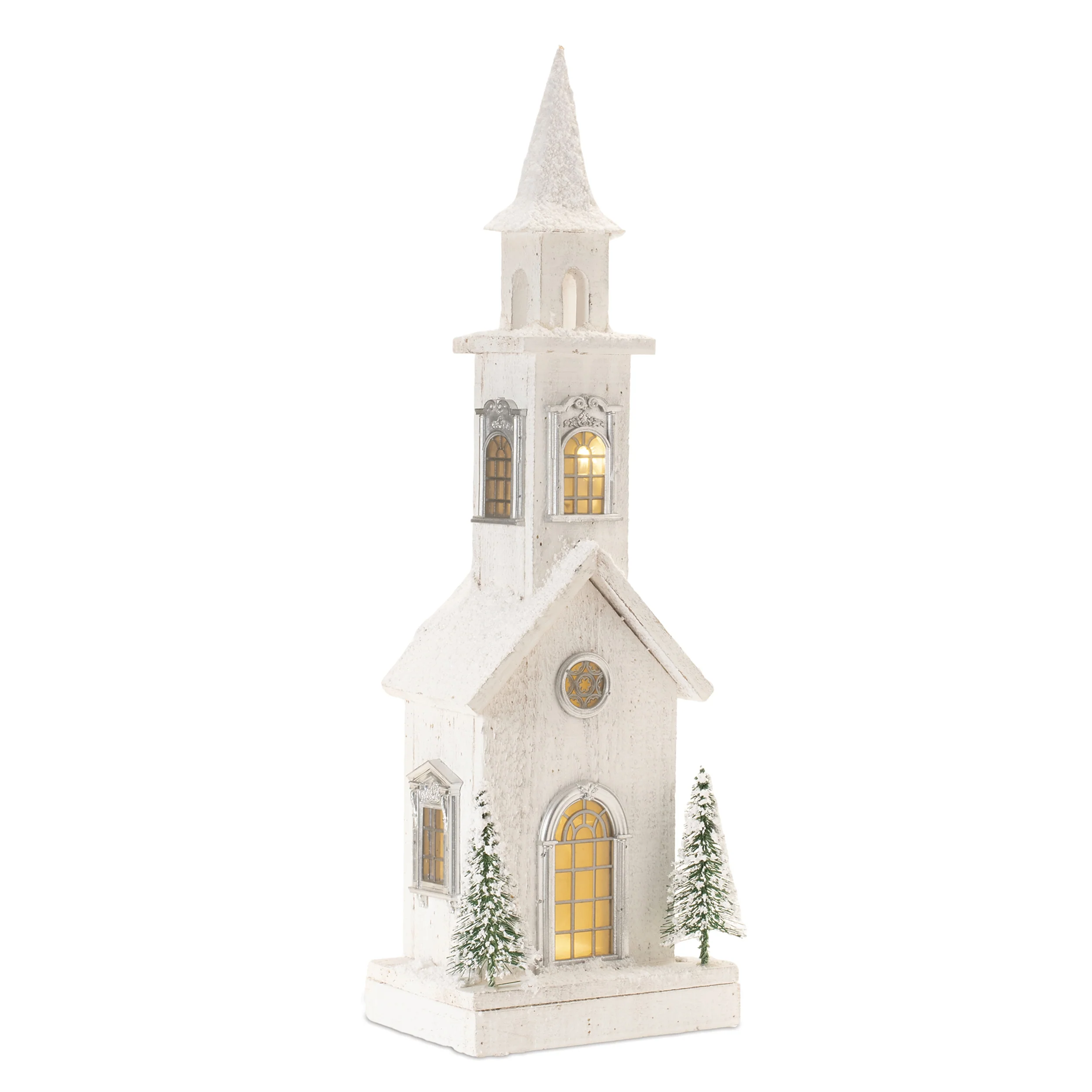Wood LED Church, 8.5"L x 24"H