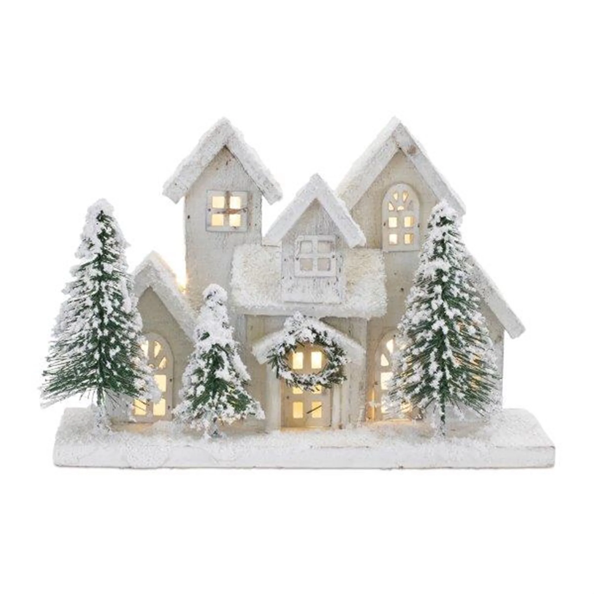 Wood LED House, 12.5"L x 8"H