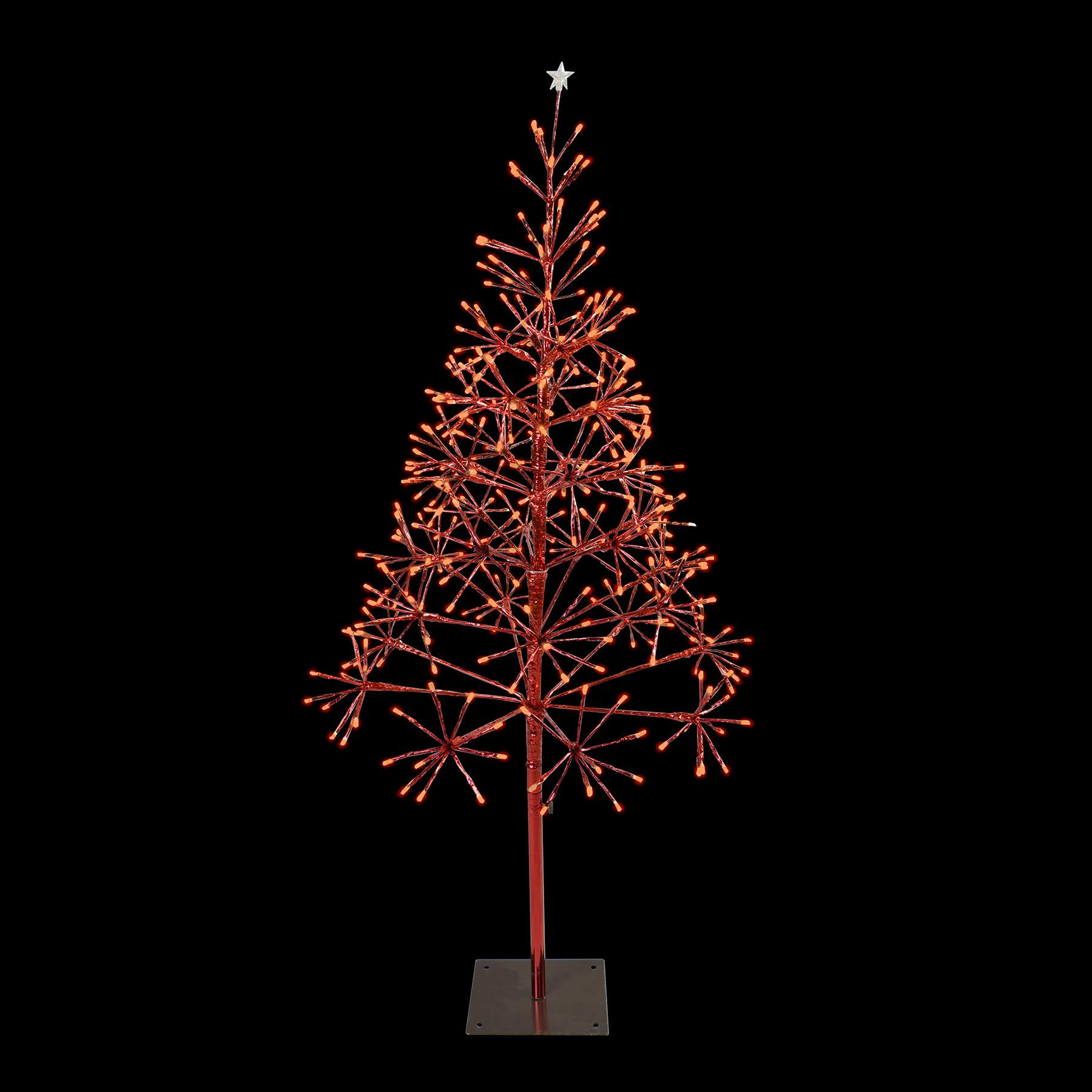 LED Shimmering Tree, 380 Lights, 4.5' (Red Twinkle)