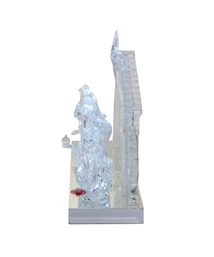 Battery-Operated Light-Up LED Musical Nativity Scene - Image 6