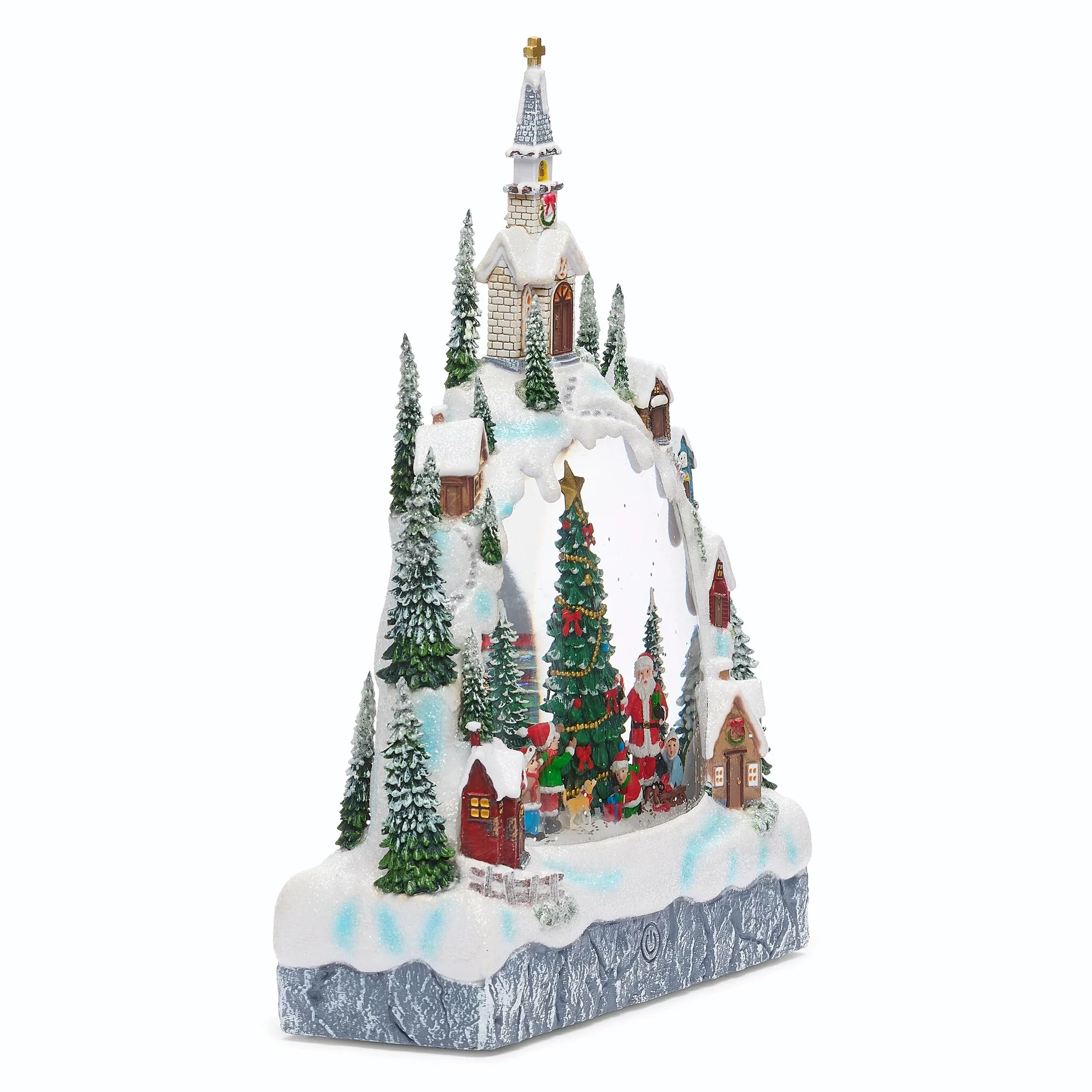 Lighted Swirl Christmas Village Arch, 11.25" - Image 3