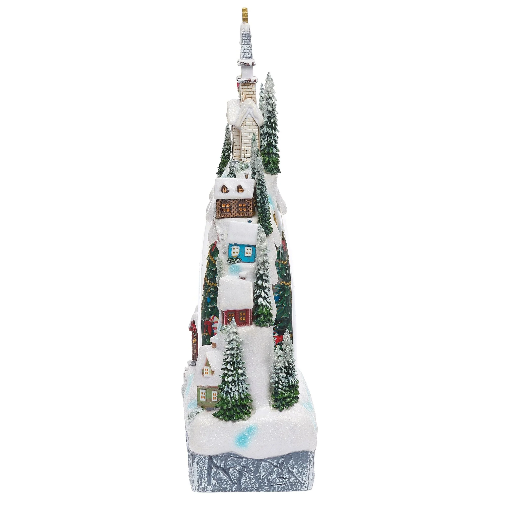 Lighted Swirl Christmas Village Arch, 11.25" - Image 5