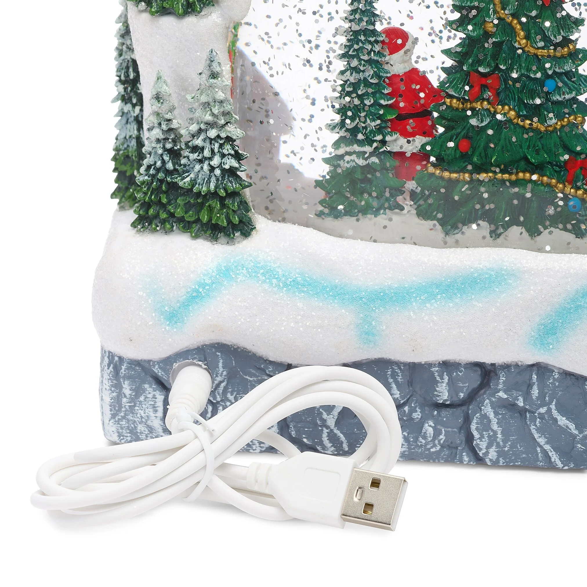 Lighted Swirl Christmas Village Arch, 11.25" - Image 6