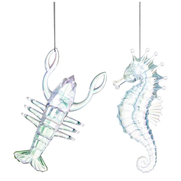 Lobster & Seahorse Ornament (Sold Individually)