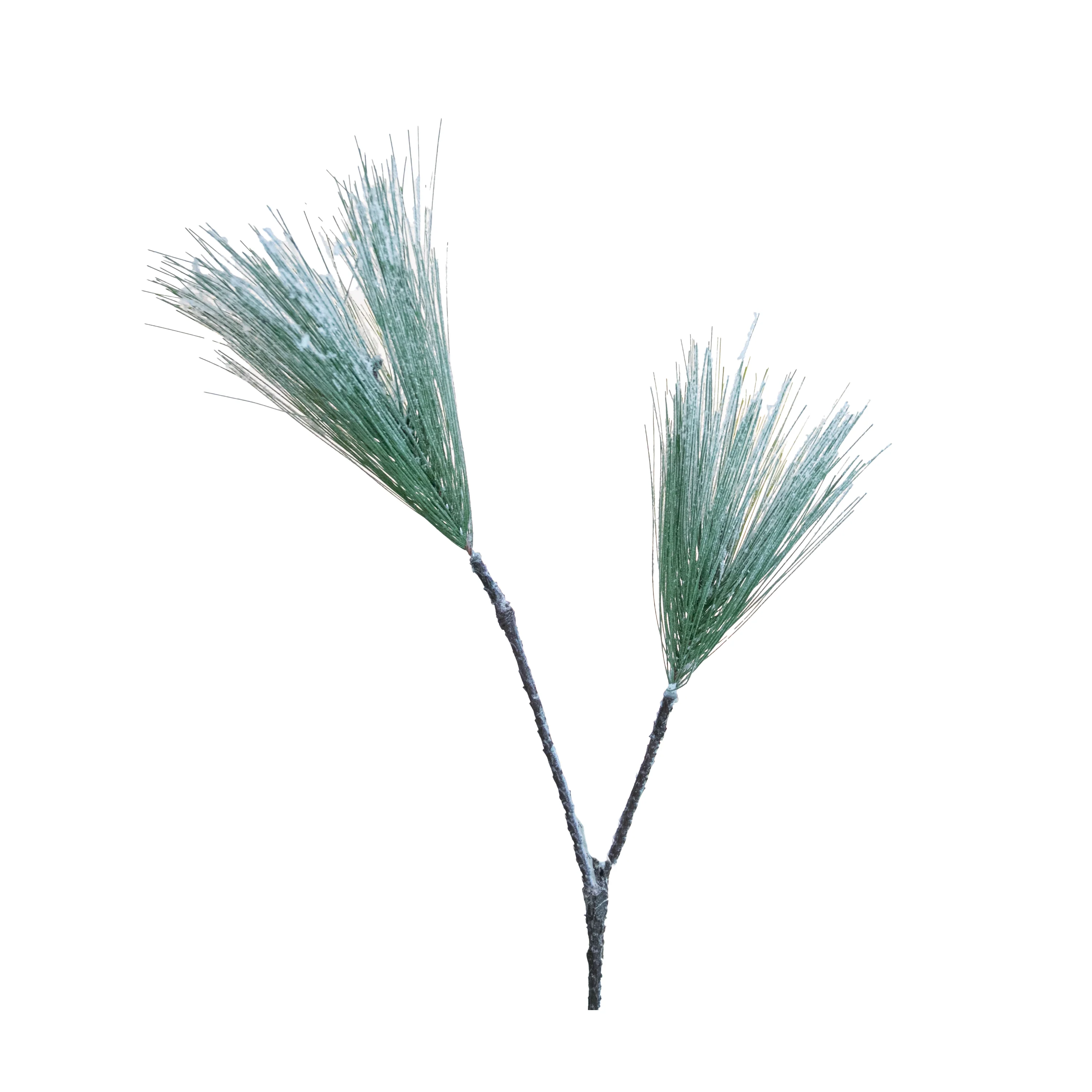 Long Needle Pine Pick, Green/Snow, 18"
