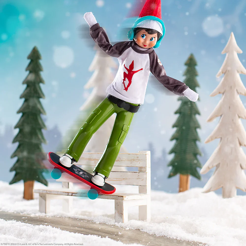 MagiFreez® Holly Jolly Ollie Skateboard Set - Image 2