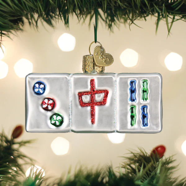 Mahjong Ornament, 3"