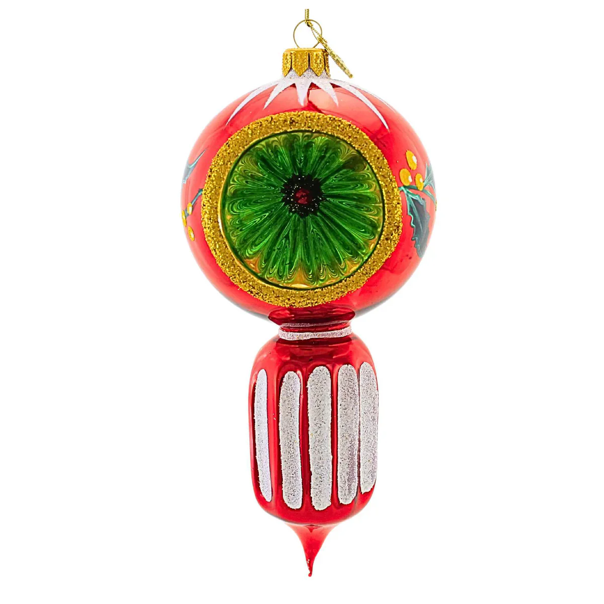 Merry & Bright - Holly Red Ornament, 8"