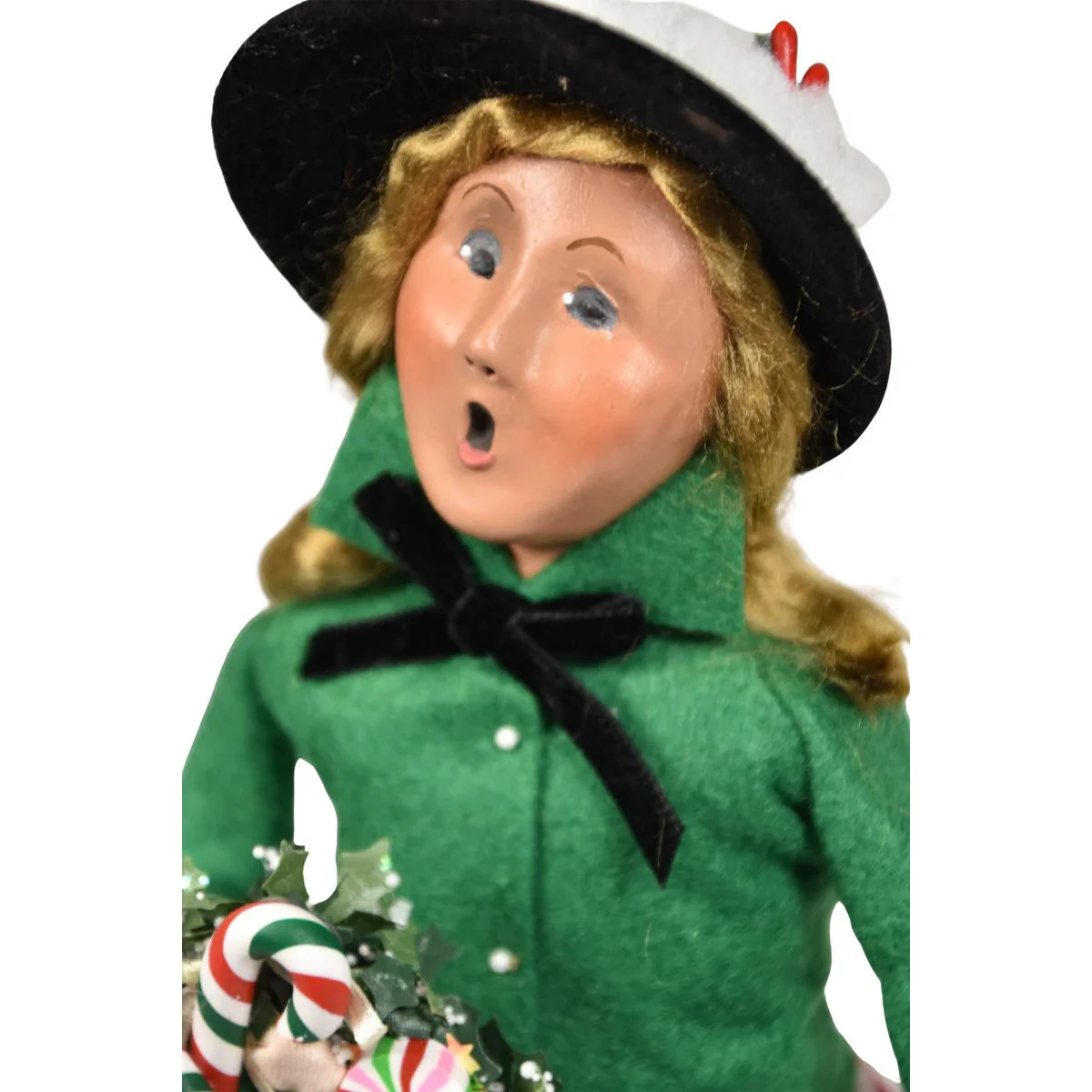 Merry Mint Woman Caroler Figurine, 13" - Image 2