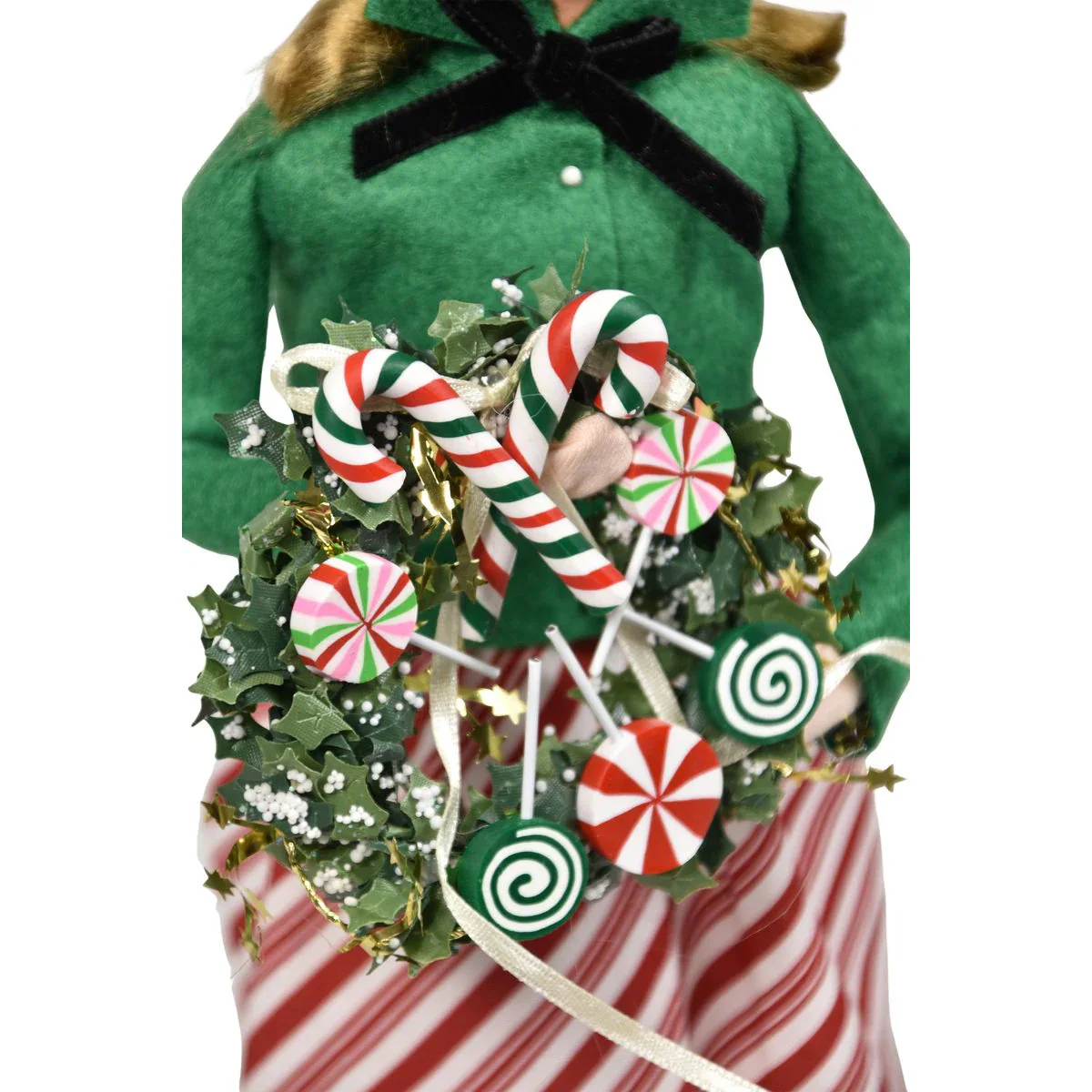Merry Mint Woman Caroler Figurine, 13" - Image 3