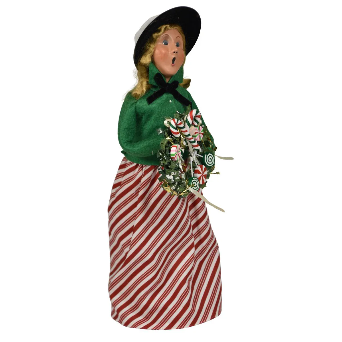Merry Mint Woman Caroler Figurine, 13" - Image 4