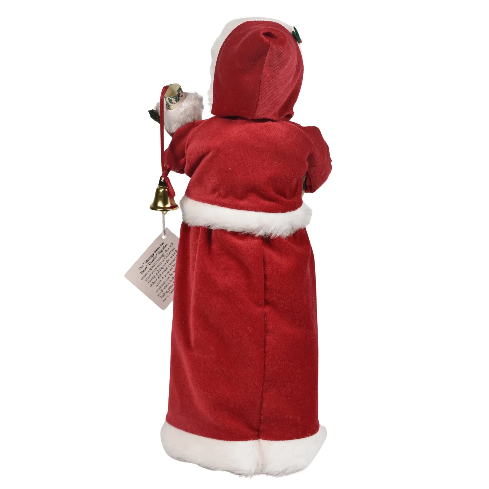 Message Red Velvet Mrs Claus Caroler Figurine, 13" - Image 6