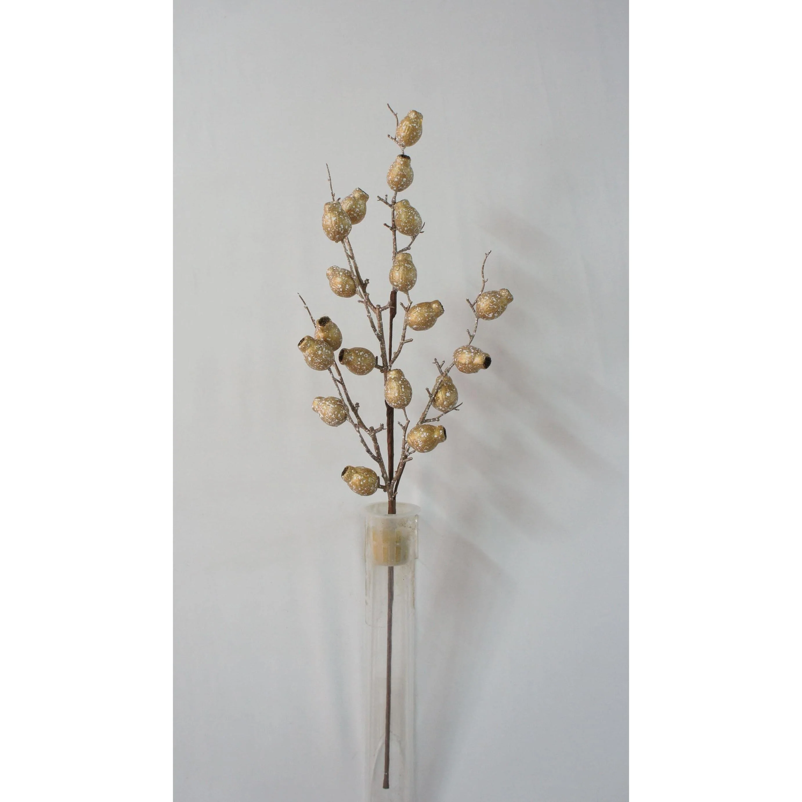 Metallic Berry Spray, 28" (Antique Gold)