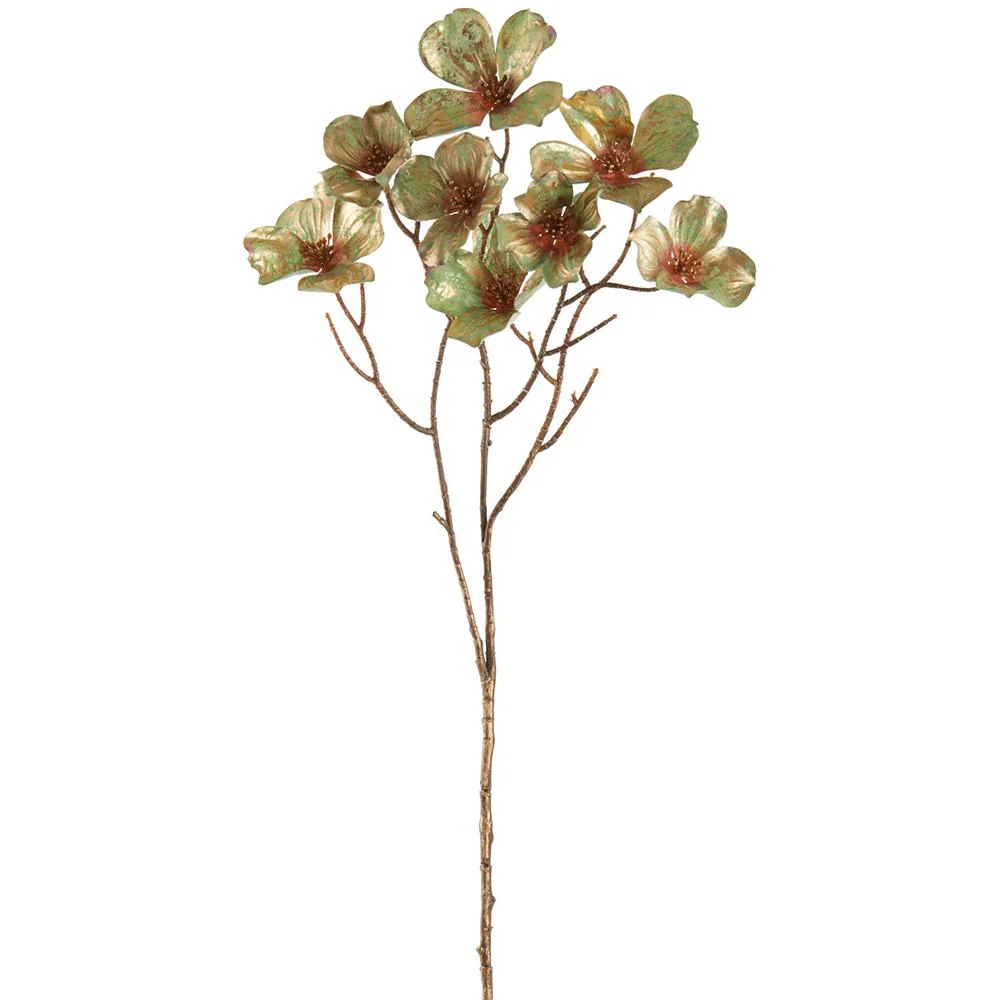 Metallic Dogwood Spray, 30" (Green)