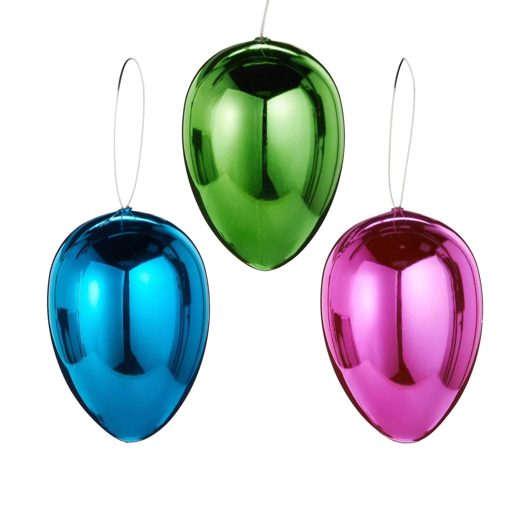 Metallic Egg Ornament, 4.5" (3 styles - sold individually)
