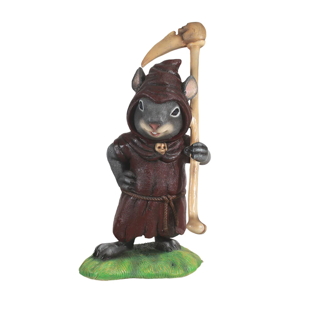 Large Fiberglass Mice Reaper Figure, 35" - Image 3
