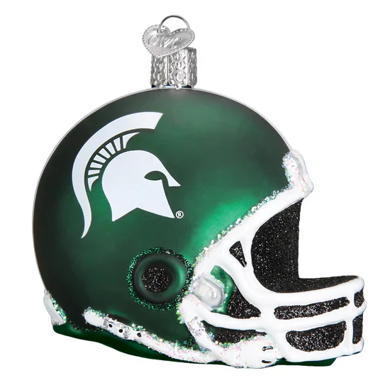Michigan State Helmet Ornament, 3" - Image 2