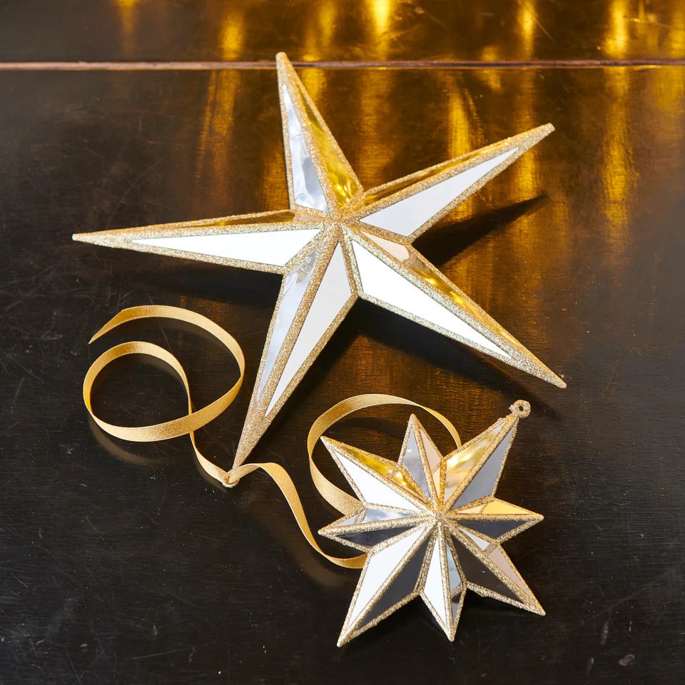Mirrored North Star Ornament, 5.75" - Image 2