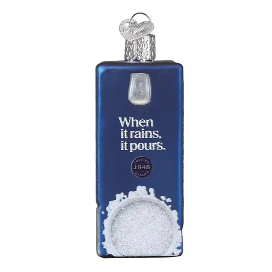 Morton Kosher Salt Box Ornament, 3" - Image 3