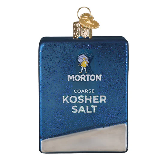 Morton Kosher Salt Box Ornament, 3" - Image 4