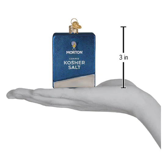 Morton Kosher Salt Box Ornament, 3" - Image 5
