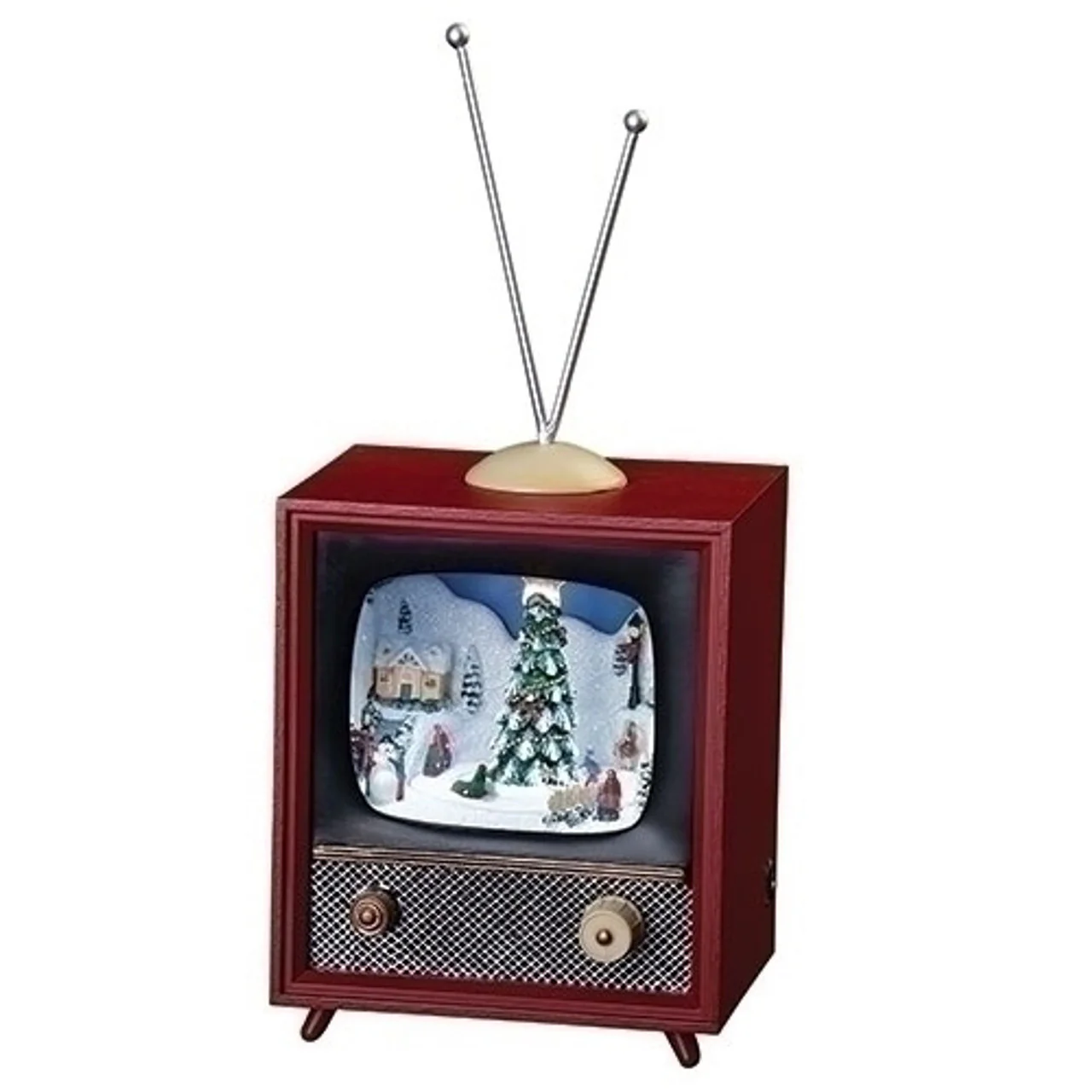 Musical LED Red TV w/ Skaters, 5.5"
