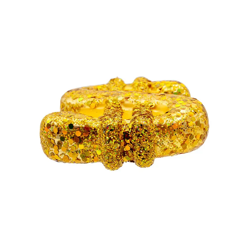 Noble Gems™ Glass Gold Dollar Sign Ornament, 4.75" - Image 6