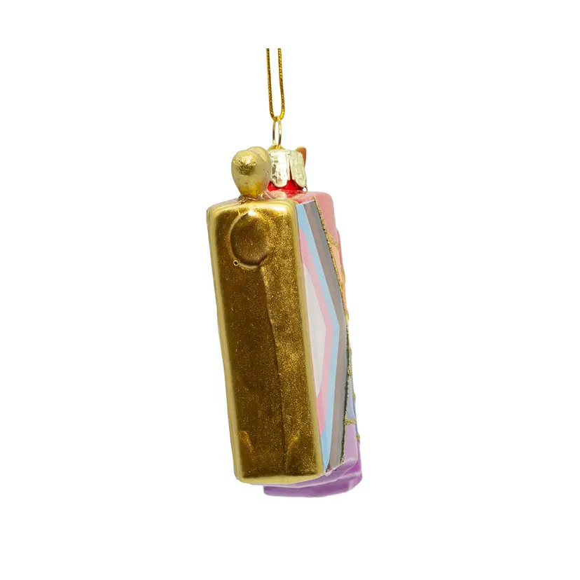 Noble Gems™ Glass Progress Pride Flag Ornament, 3.5" - Image 6