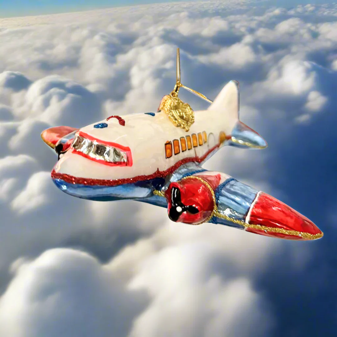 North Pole Airlines Ornament, 6" - Image 2