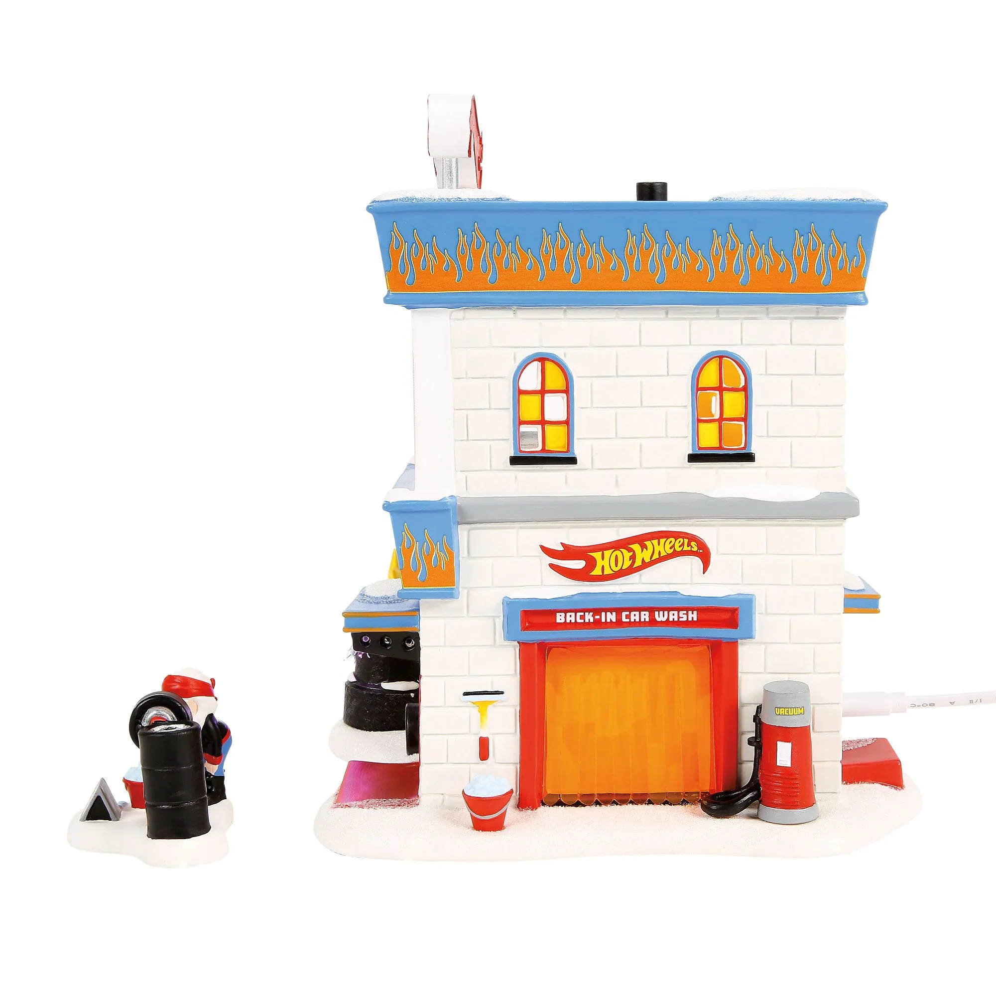 North Pole Series Village - Hot Wheels Detail Center Figurine, 7.3" (Set of 2) - Image 2