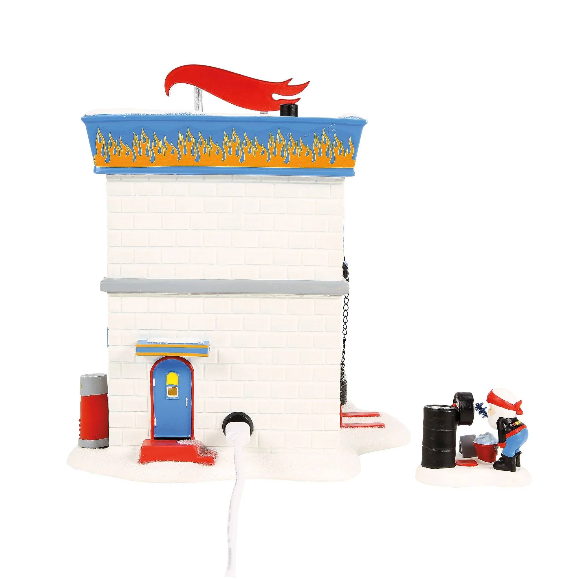 North Pole Series Village - Hot Wheels Detail Center Figurine, 7.3" (Set of 2) - Image 6