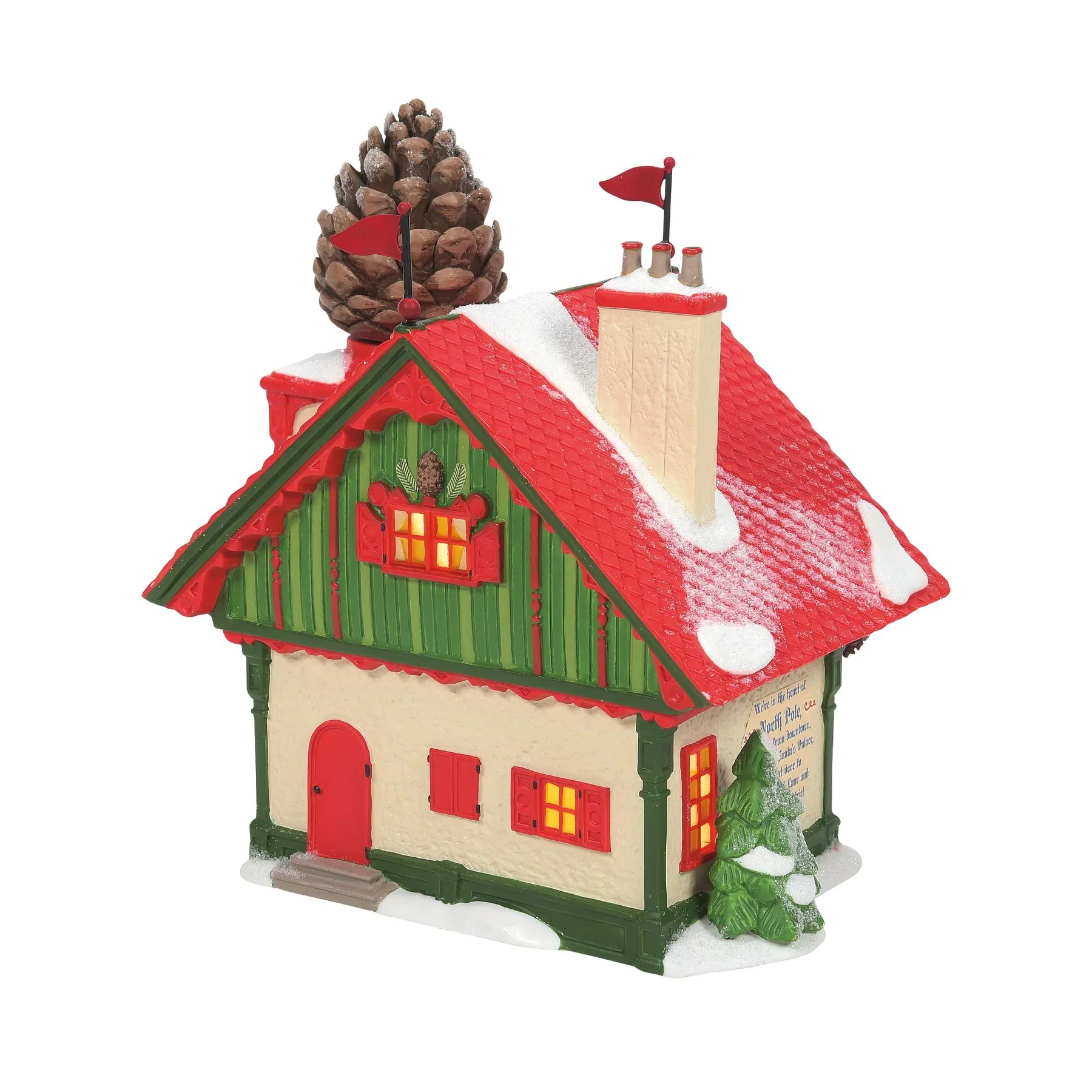 North Pole Series Village - Pine Cone Bed & Breakfast Figurine - Image 2