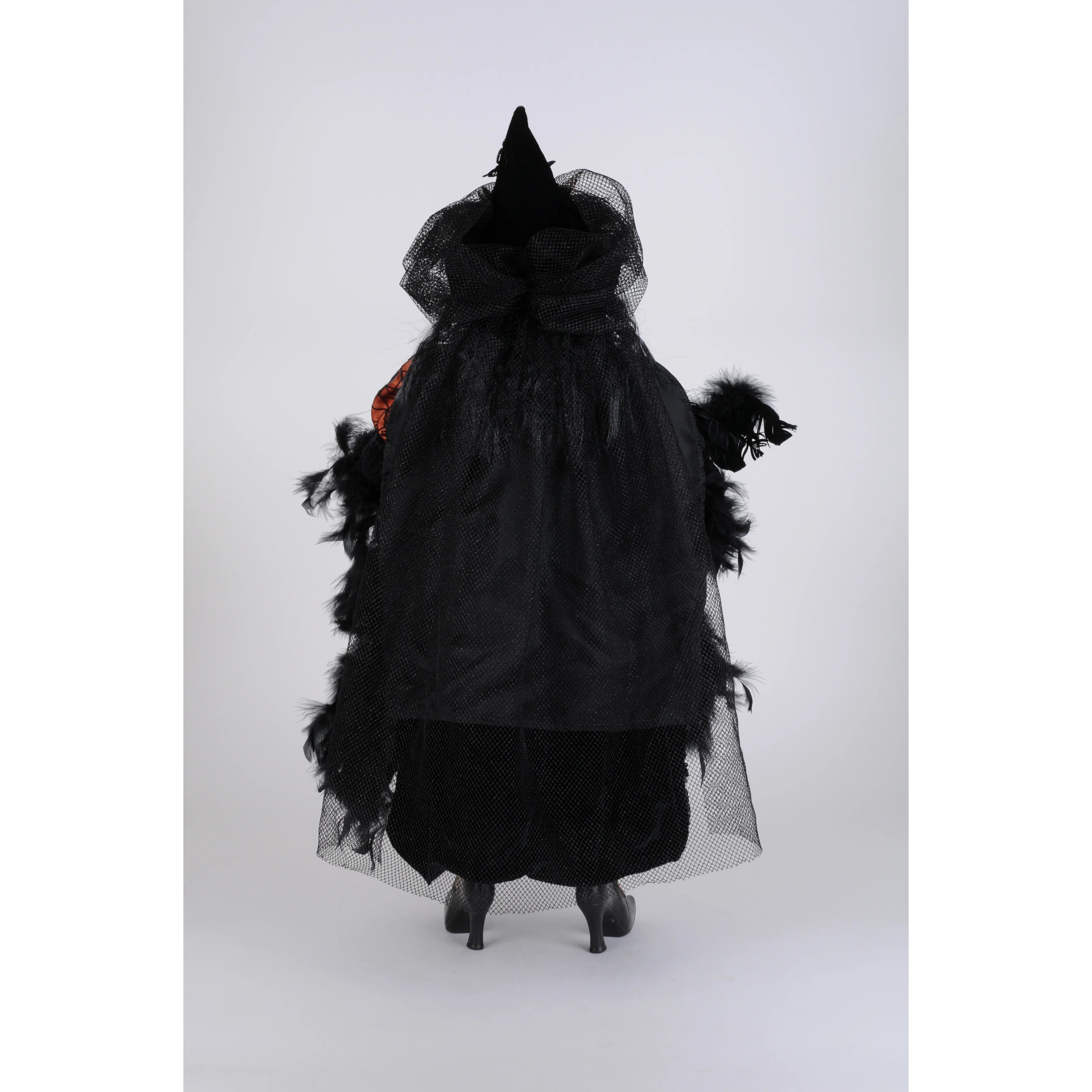 Orange Standing Witch Figurine, 32" - Image 2
