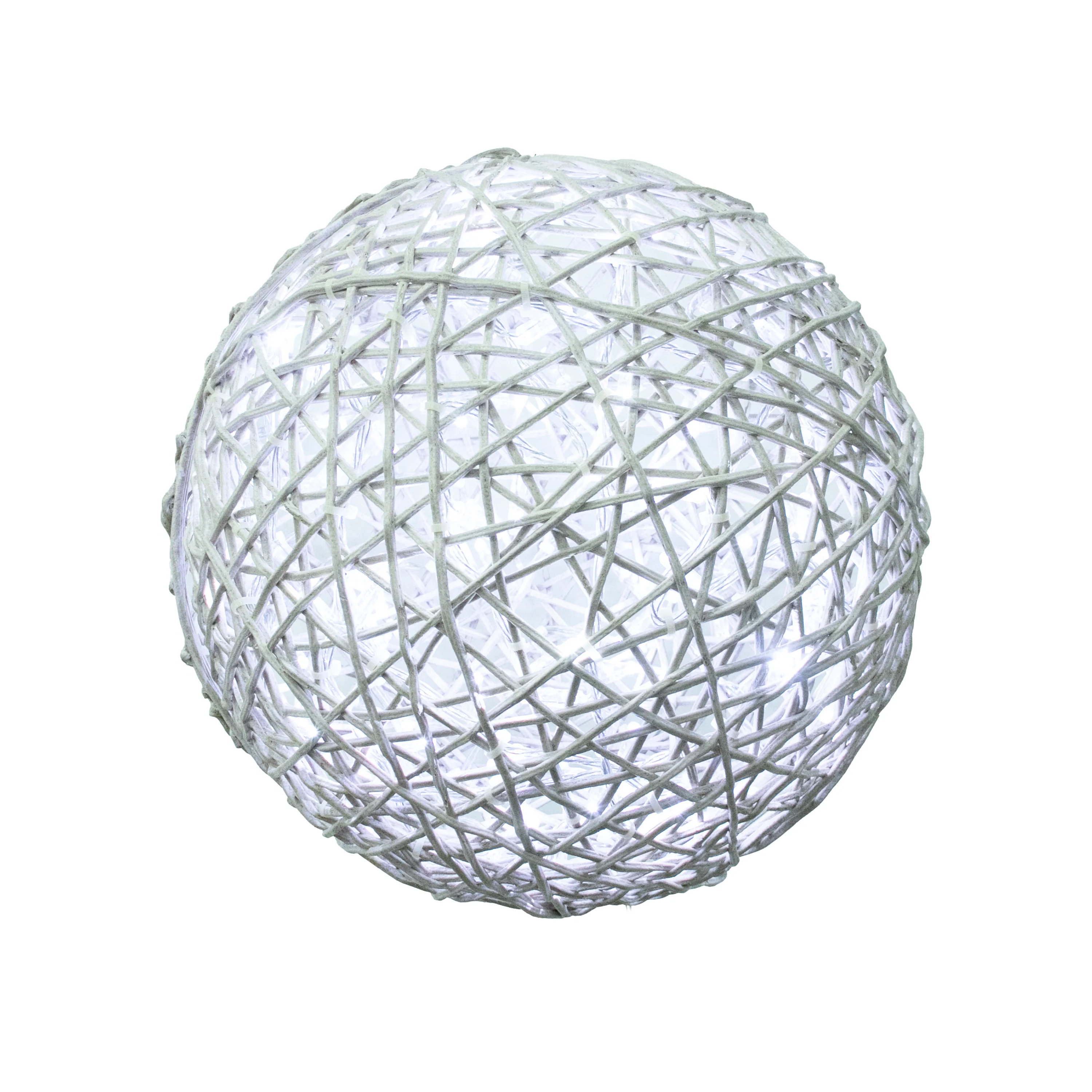 Organic 3D Lit White Ball, 24" (Cool White LED)