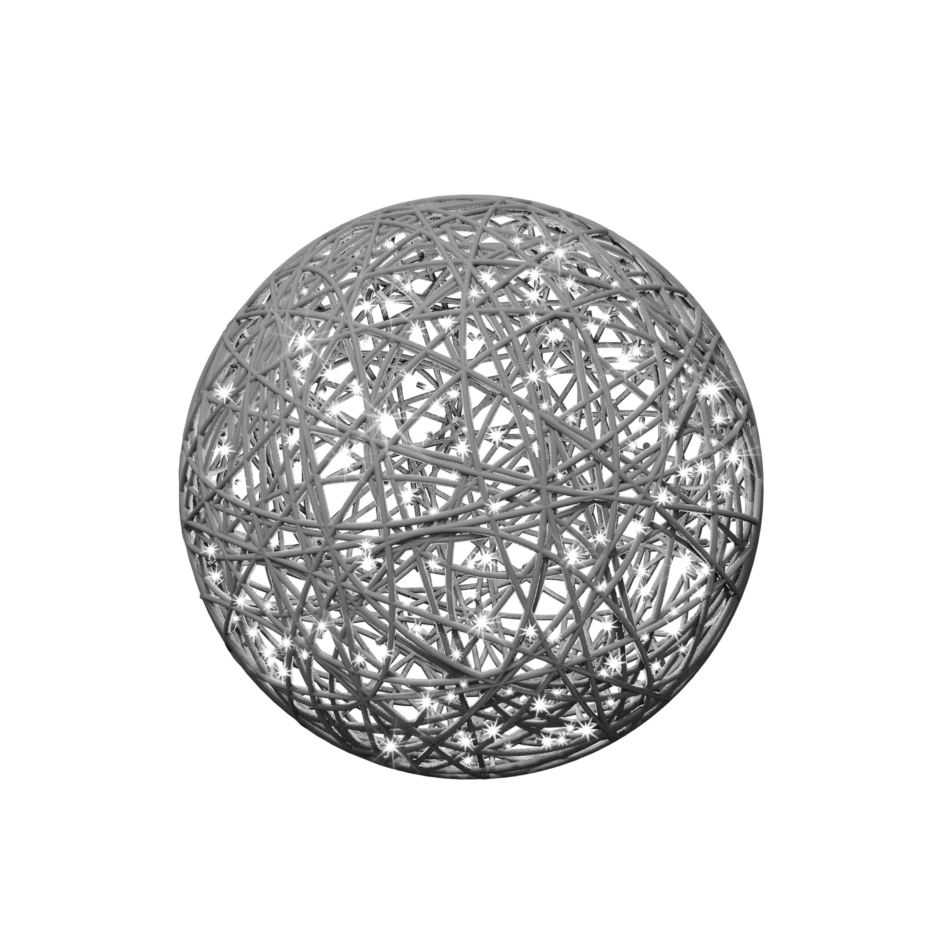 Organic 3D Lit Grey Ball, 31" (White LED)