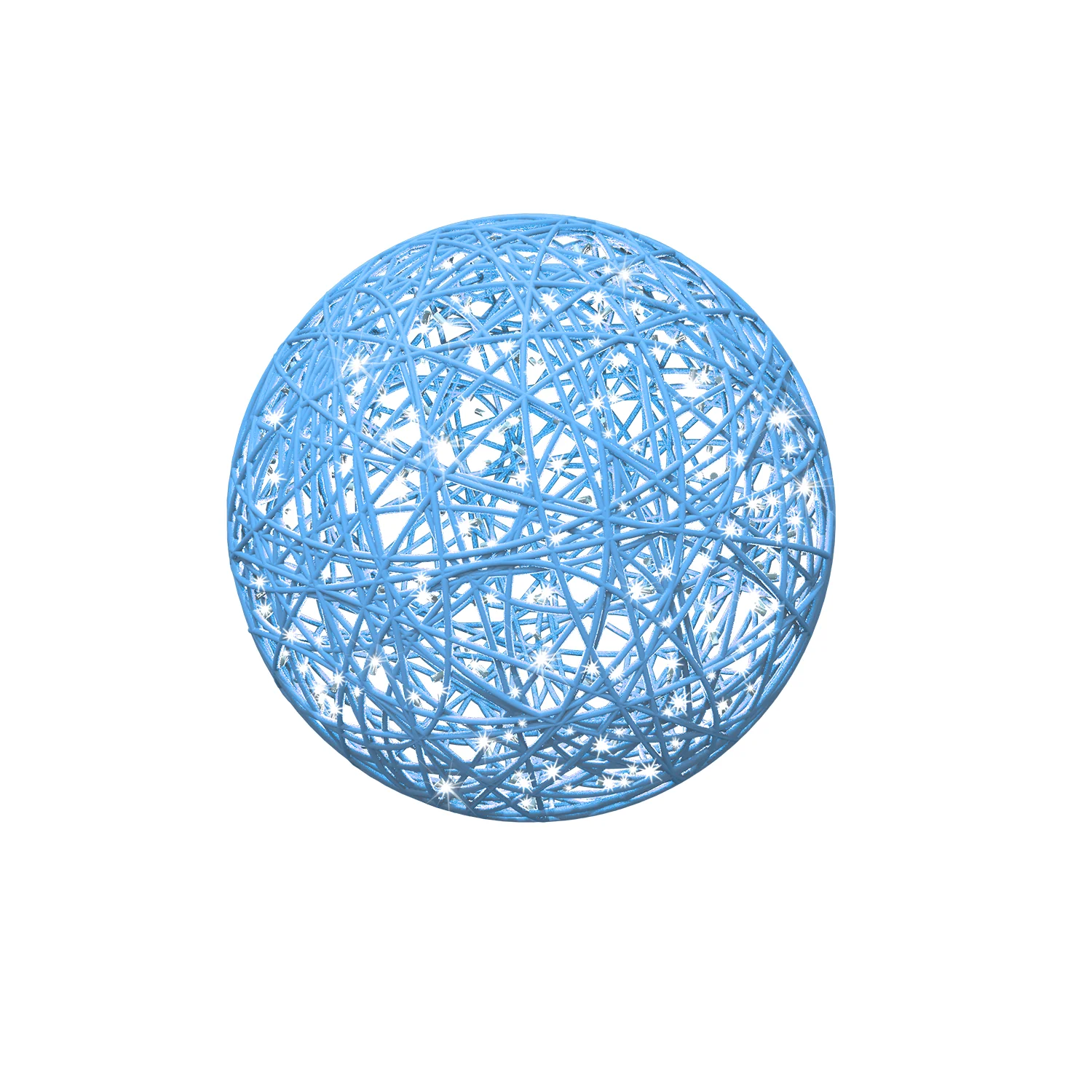 Organic 3D Lit Pastel Blue Ball, 31"