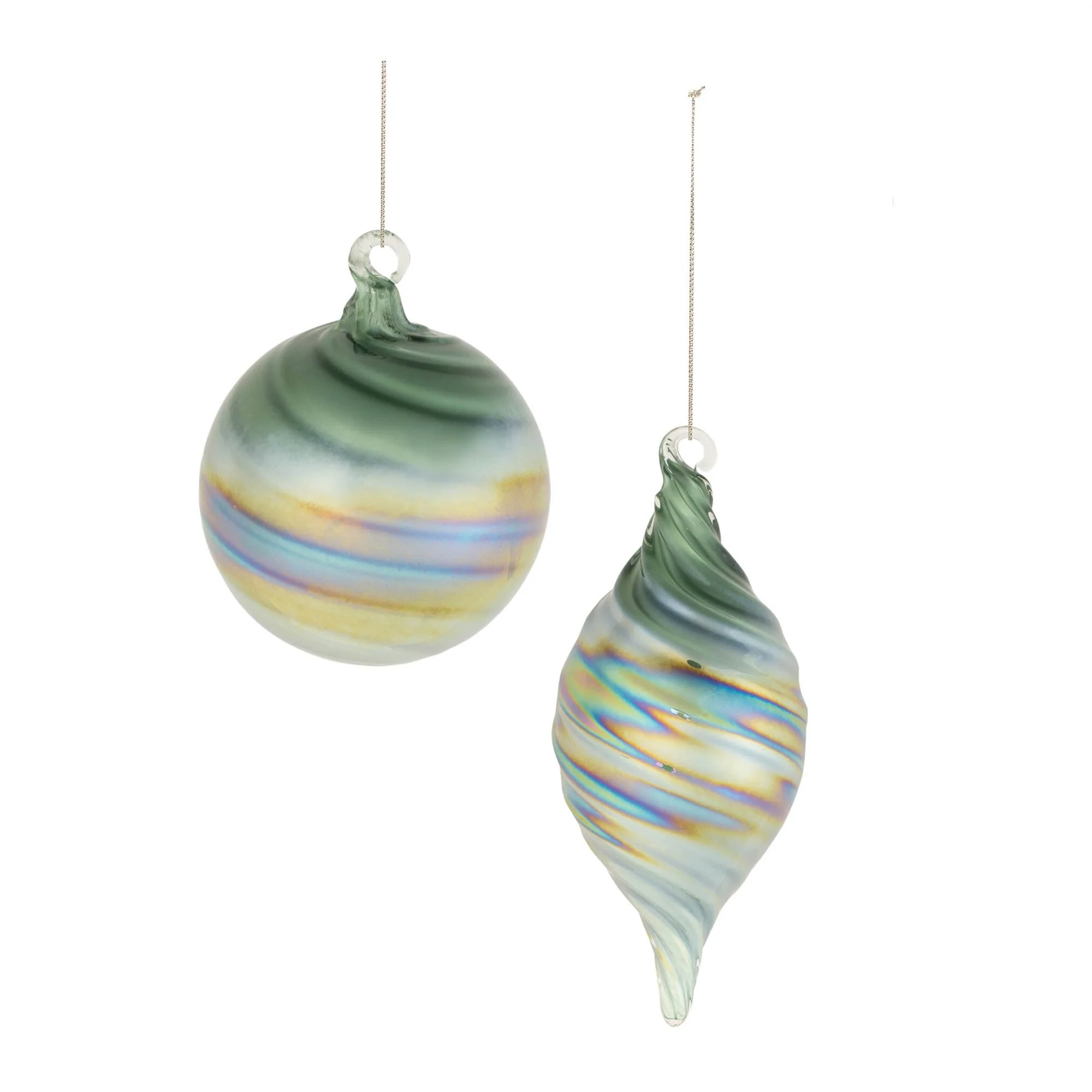 Glass Ornament, 6" (2 styles - sold individually) - Image 2