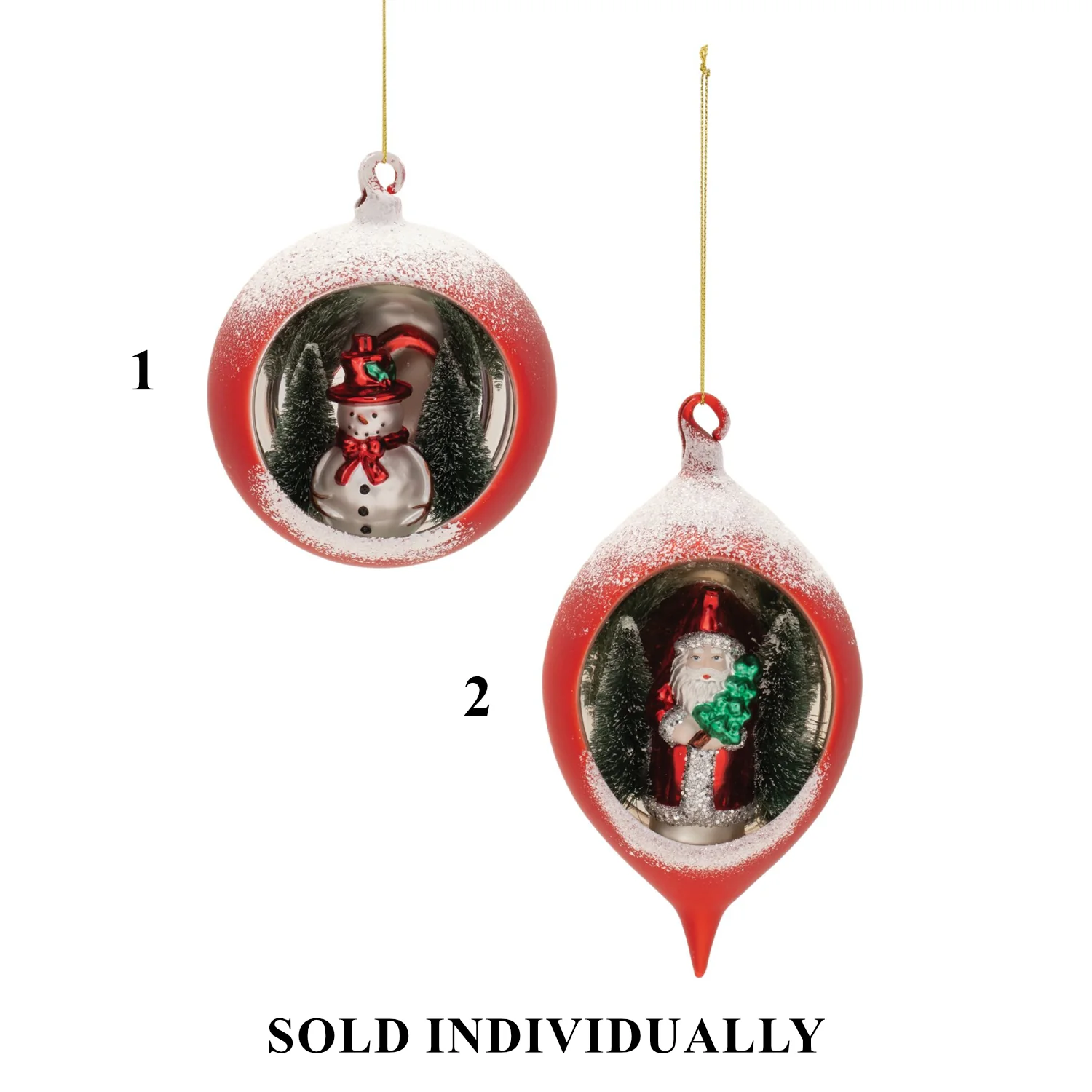Glass Ornament, 5-7" (2 styles - sold individually)