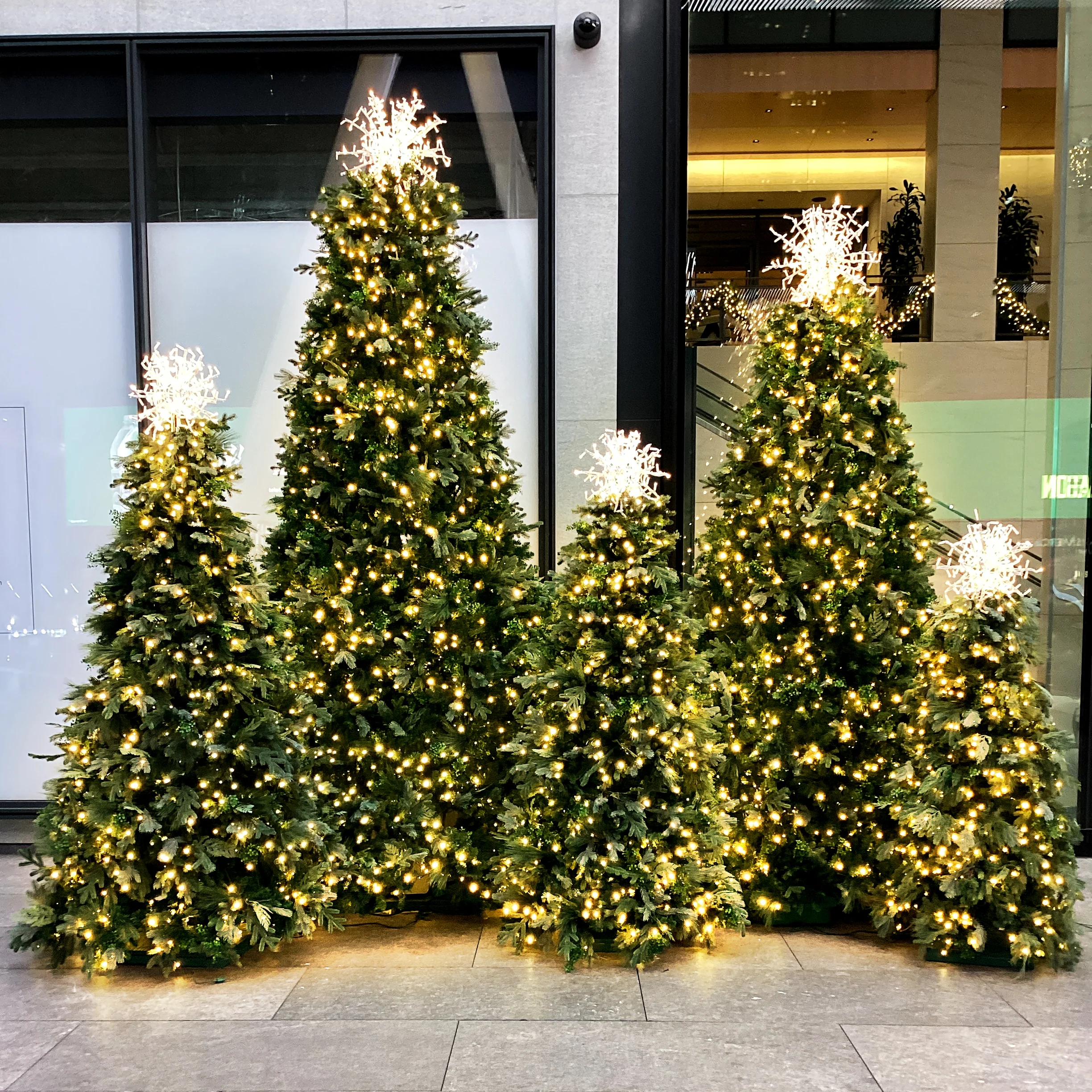Hinged Artificial Christmas Tree, LED Lit, Warm White (3ft to 9ft) - Image 5