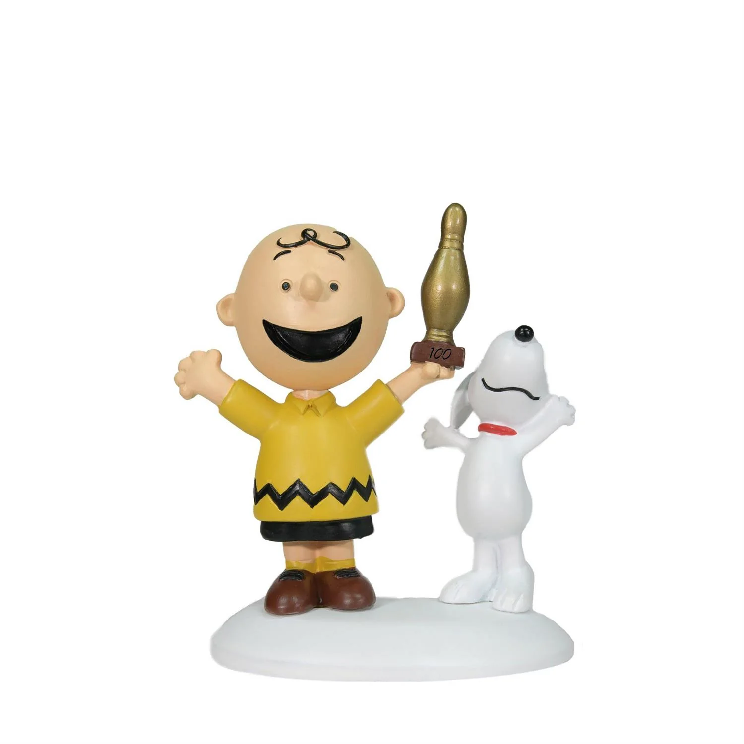 Peanuts Village - Charlie Brown Breaks 100 Figurine