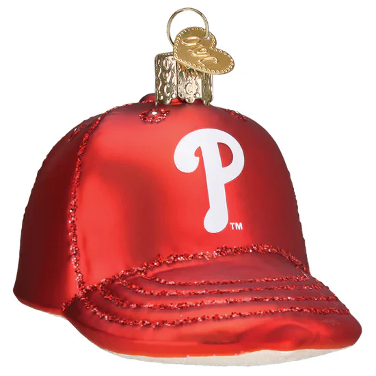 Phillies Baseball Cap Ornament, 3.5" - Image 2