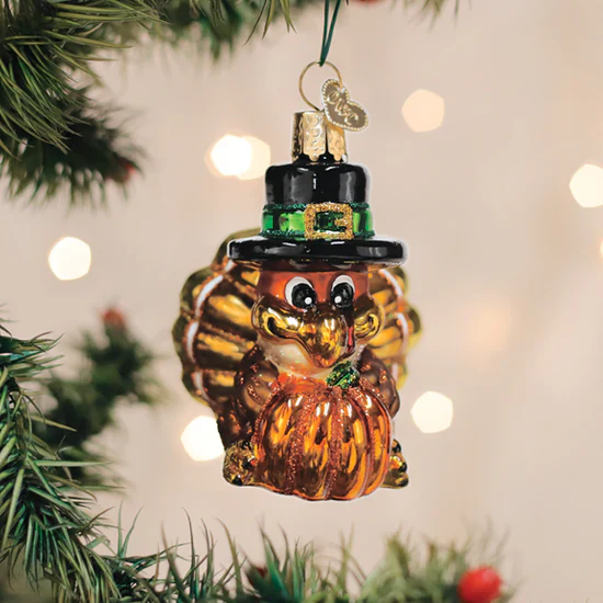Pilgrim Turkey Ornament, 3.25"