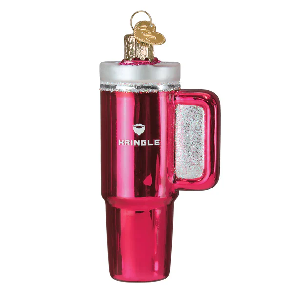 Pink Kringle Cup Ornament - Image 2