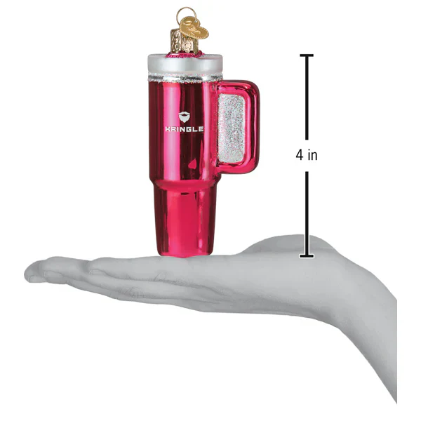 Pink Kringle Cup Ornament - Image 4